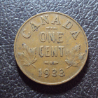 Канада 1 цент 1933 год.