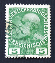 Австро-Венгрия 1913 Франц Иосиф I  Sc#113 Used