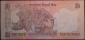 Банкнота 10 рупий Индия 2002 год Ганди, литера R, редкая !!! - вид 1