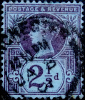 Великобритания 1887 год . Королева Виктория . 2,5 p. Каталог 5 £ . (3)