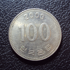 Южная Корея 100 вон 2003 год.