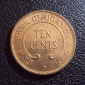 Уганда 10 цент 1968 год. - вид 1