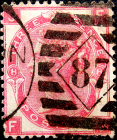 Великобритания 1871 год . Королева Виктория . 3 p . Каталог 70,0 £ . (3)