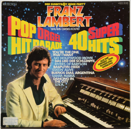 Franz Lambert "Pop Orgel Hit Parade" 1978 Lp  