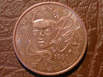 Франция 5 евроцентов, евро центов, 1999 год _1_