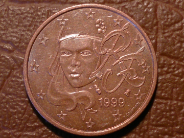 Франция 5 евроцентов, евро центов, 1999 год _2_