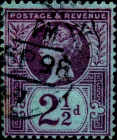 Великобритания 1887 год . Королева Виктория . 2,5 p. Каталог 5 £ . (8)