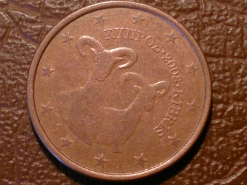 Кипр 5 евроцентов, евро центов, центов, 2008 год ;    _2_