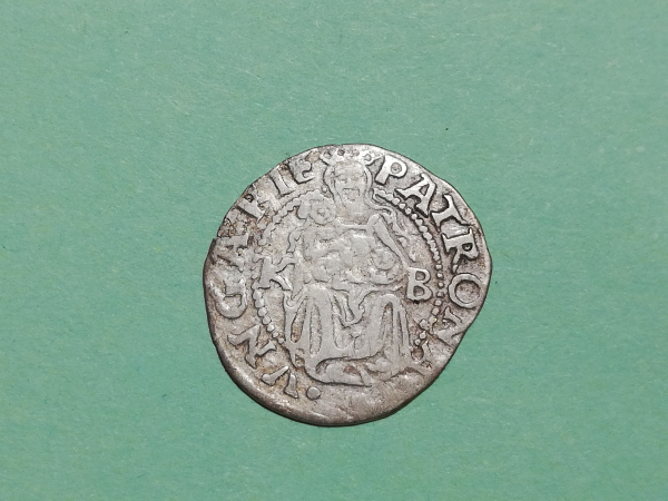 Монета Денарий 1554 год Венгрия Серебро Оригинал