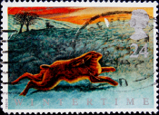 Великобритания 1992 год . Европейский Заяц (Lepus europaeus) . Каталог 0,9 €. (3) 