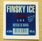 Этикетка Водка Finsky ice Lux (м129)