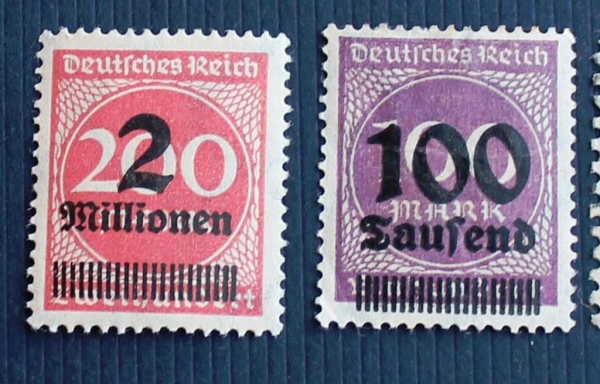 Германия Веймарская республика  1923 Стандарт Инфляция Sc#253, 269 MLH