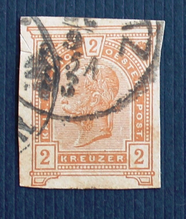 Австро-Венгрия 1899 Франц Иосиф вырезка из конверта