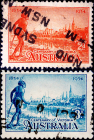 Австралия 1934 год . Мельбурн и река Ярра . Часть серии . Каталог 7,25 £