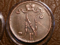 5 пенни 1917 год, Для Финляндии (Николай II), с вензелем, в капсуле; _243_ - вид 1
