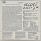 Cambridge Chamber Orchestra, The Empire Brass Quintet, Rolf Smedvig ‎ "Glory Of The Baroque" 1979 Lp  - вид 1