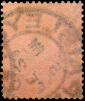 Великобритания 1887 год . Королева Виктория . 6 p. Каталог 15 £ . (4) - вид 1