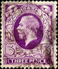 Великобритания 1924 год . Король Георг V . 3 p . Каталог 2,5 £ . (3)