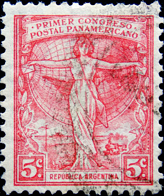 Аргентина 1922 год . Аллегория 5 с . Каталог 0,60 €. (1)