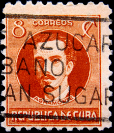 Куба 1945 год . Ignacio Agramonte (1841-1873) . 8 с . (2)