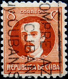 Куба 1945 год . Ignacio Agramonte (1841-1873) . 8 с . (7)