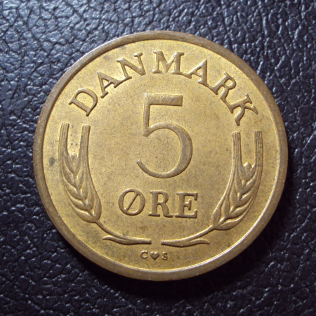 Дания 5 эре 1966 год.