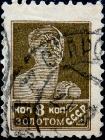 СССР 1925 год . Стандартный выпуск . 0008 коп . (021)