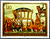  Лихтенштейн 1978 год . Золотая карета принца Йозефа Венцеля . Каталог 3,80 (2)