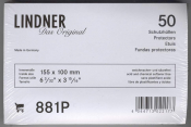 Lindner. Защитные обложки (холдеры) для открыток (881P)