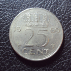 Нидерланды 25 центов 1969 год.