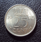 Нидерланды 25 центов 1965 год.