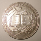 Медаль за окончание школы РСФСР. Серебро 40 мм. 1960-е гг