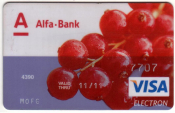 Банк Альфа-Банк Visa electron 2008
