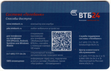 Банк ВТБ24 Телебанк