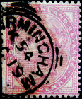 Великобритания 1881 год . Королева Виктория . 1p . Каталог 30,0 £ . (016) 