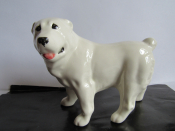 Алабай белый собака ,авторская керамика,Вербилки
