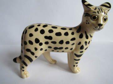 Кошка Сервал ,авторская керамика,Вербилки