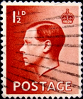 Великобритания 1936 год . король Эдвард VIII . 1 1/2 пенни . (3)