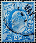 Великобритания 1902 год . король Эдвард VII . 2,5 p . Каталог 15 £ . (4)