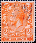 Великобритания 1924 год . Король Георг V . 2,0 p . Каталог 2,5 £. (3)