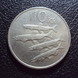 Исландия 10 крон 1984 год.