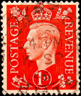 Великобритания 1937 год . King George VI . 1 p .