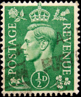 Великобритания 1942 год . King George VI . 0,5 p . (3)