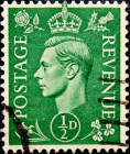 Великобритания 1942 год . King George VI . 0,5 p . (4)