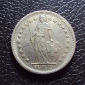 Швейцария 1/2 франка 1968 b год. - вид 1