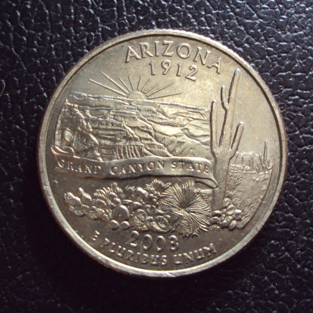 США 25 центов 2008 p год Аризона.