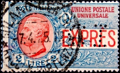 Италия 1925 год . Король Витторио Эммануэле III . Спешная почта . 2 L . Каталог 60,0 £ . 