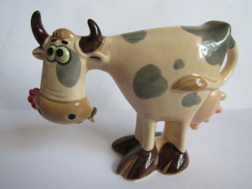 Корова № 2 ,авторская керамика,Вербилки