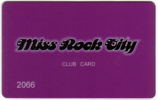 Клубная карта Rock city club Miss Rock city