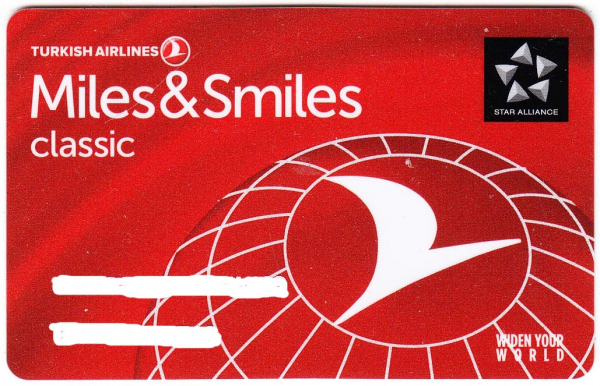Бонусная карта Turkish Airlines Miles&Smiles Classic Турция